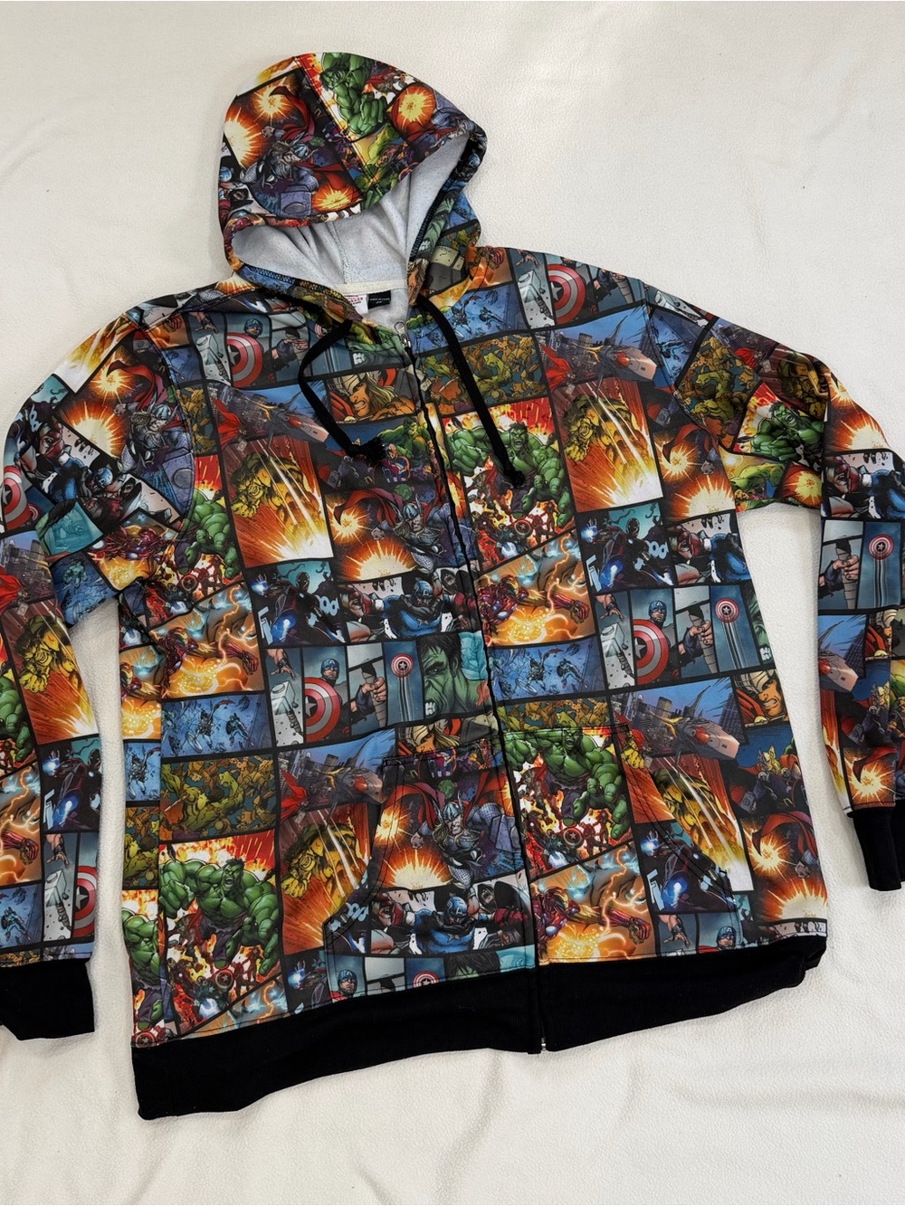 Marvel Framed Heroes avengers Hoodie - 2X Full ZIp Hoodie Outdoor Top